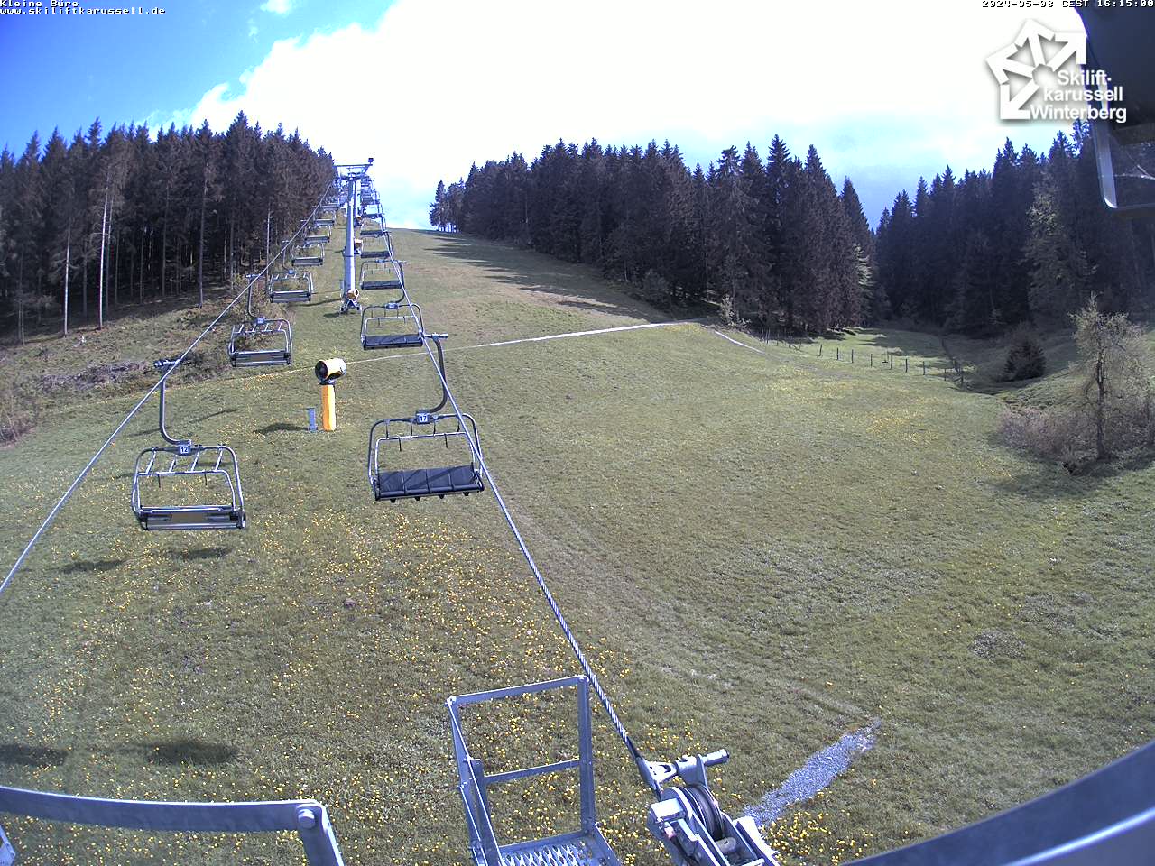 Webcam Kleine Büre - Skiliftkarussell Winterberg