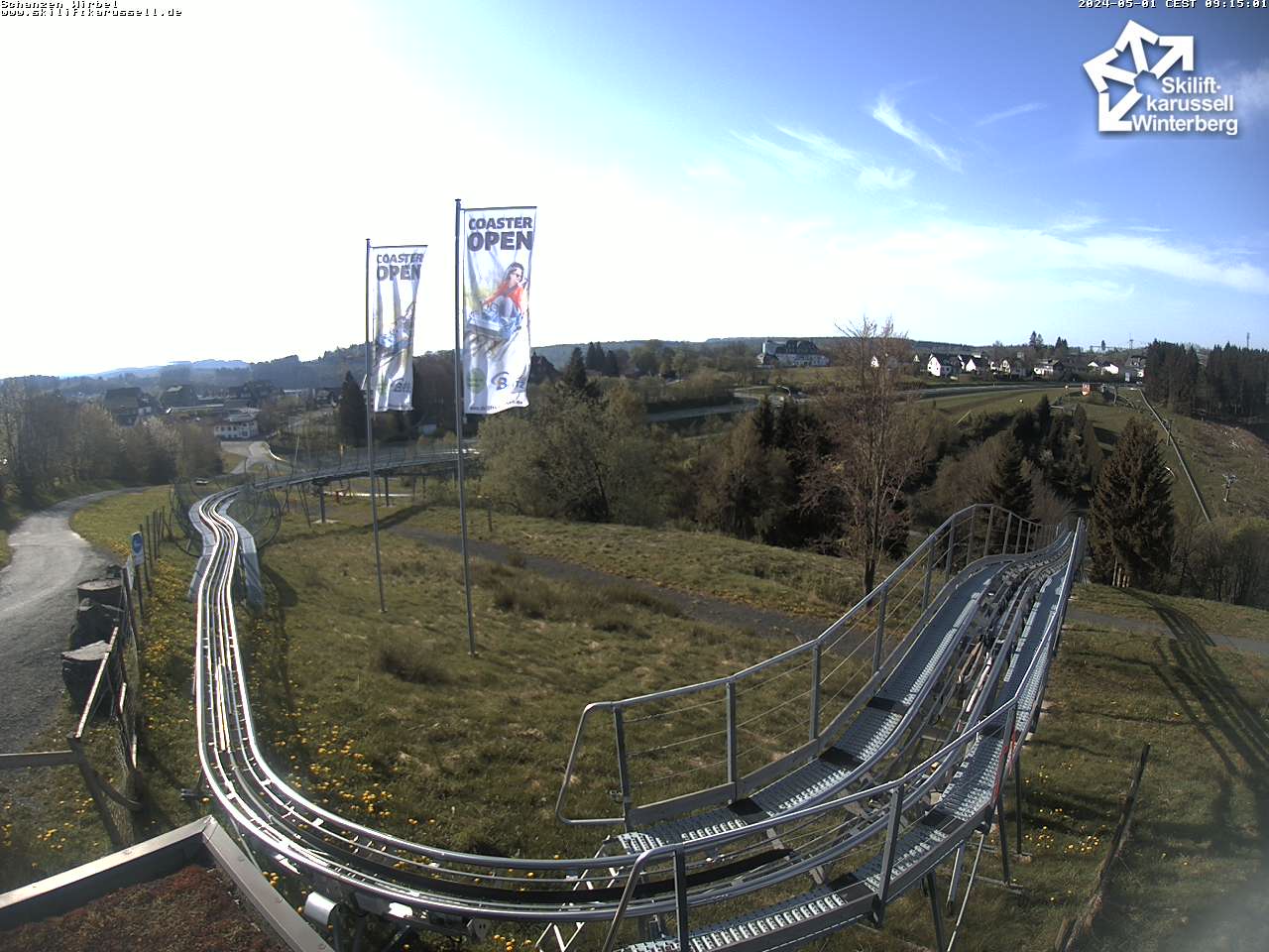 Webcam Schanzen Wirbel - Skiliftkarussell Winterberg