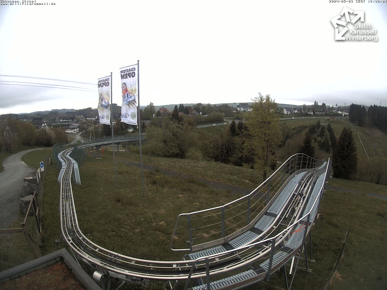 Webcam Schanzen Wirbel - Skiliftkarussell Winterberg